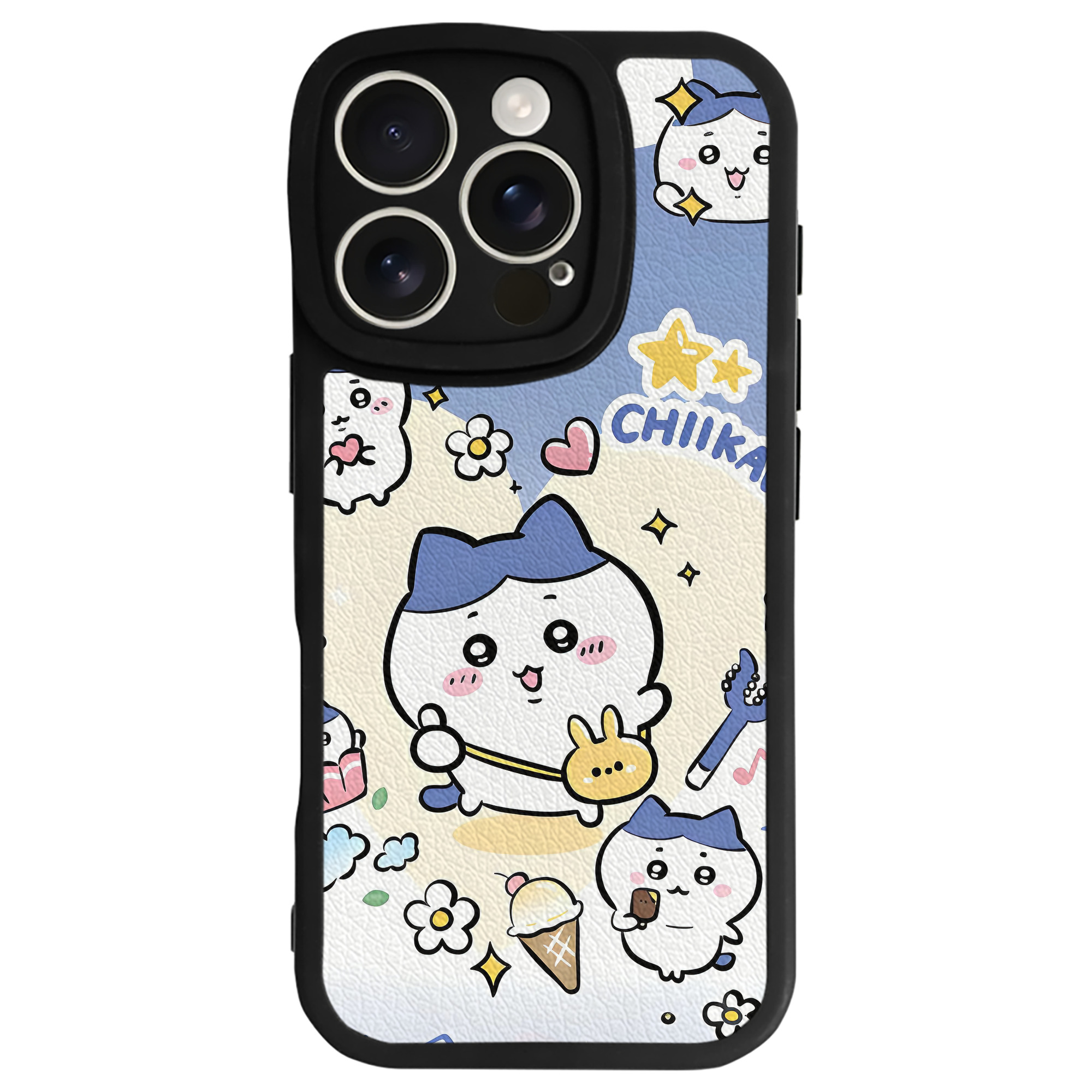 （画像用） ちいかわ Chii-kawa 【iPhone 16シリーズ対応】シリコンスマホケース（レザー調） 材質：シリコン